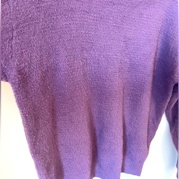 Wilfred Free Hush Knit Turtleneck Purple 2XS Oversized Plush - Picture 3 of 14